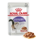 تصویر پوچ Royal Canin مدل STERILISED در آبگوشت (Gravy) مخصوص گربه بالغ عقیم شده - 85 گرم