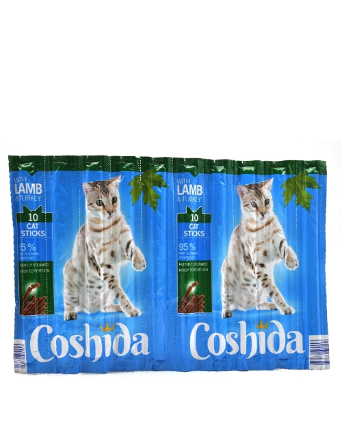 تصویر تشویقی مدادی Coshida مخصوص گربه با طعم گوشت گوسفند - بسته 10 عددی
