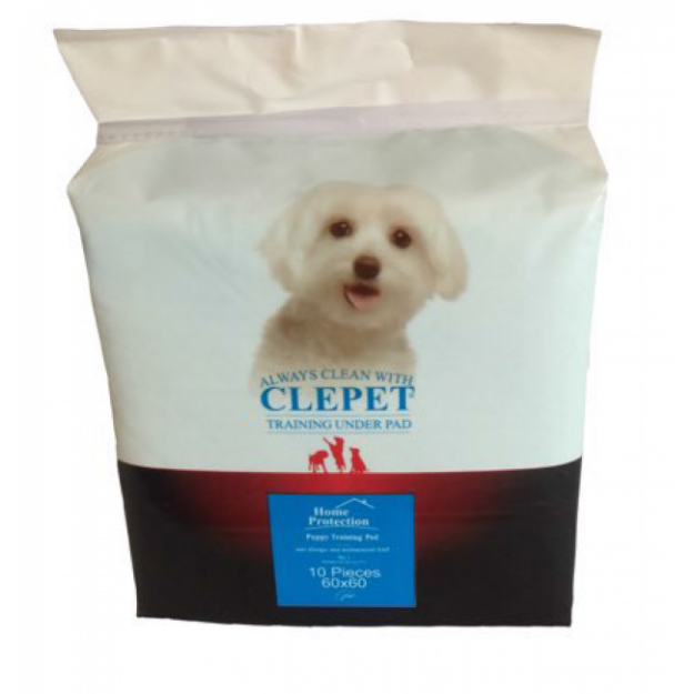 تصویر زیرانداز بهداشتی آموزشی مخصوص سگ clepet سایز 60 * 60 بسته 10 عددی