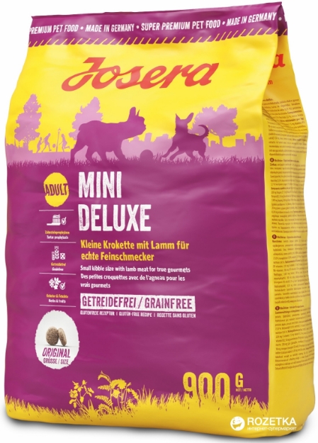 تصویر غذای خشک مخصوص سگ بالغ نژاد کوچک Josera تهیه شده از گوشت بره - 900 گرم