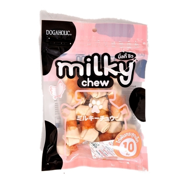 تصویر تشویقی مخصوص سگ فلورایدی تهیه شده از گوشت گاو Milky chew با طعم شیر