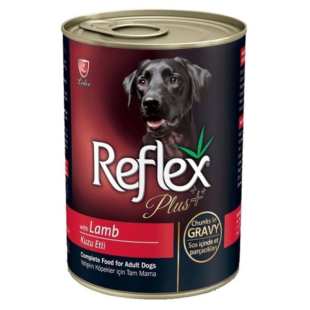 تصویر کنسرو Reflex مخصوص سگ تهیه شده از گوشت گوسفند - 415 گرمی 