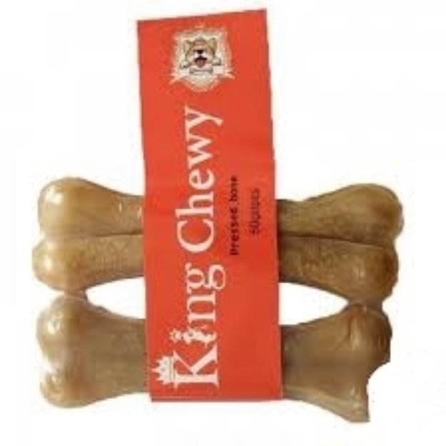تصویر  تشويقی King Chewy مدل استخوان کلسیمی-فلورایدی 13 سانتی - 2 عددی