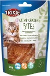 تصویر  تشویقی مخصوص گربه TRIXIE مدل Catnip Chicken Bites تهیه شده از گوشت مرغ و کت نیپ - 50 گرم