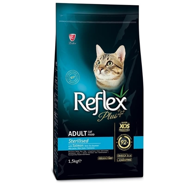تصویر  غذای خشک Reflex مخصوص گربه عقیم شده تهیه شده از سالمون - 1.5کیلوگرم