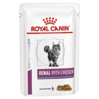 تصویر  پوچ مخصوص گربه Royal Canin مدل Renal  مناسب برای درمان مشکلات کلیوی تهیه شده از مرغ - 85 گرم