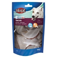 تصویر  تشویقی TRIXIE مخصوص سگ مدل Tacos تهیه شده از اردک - 100 گرم