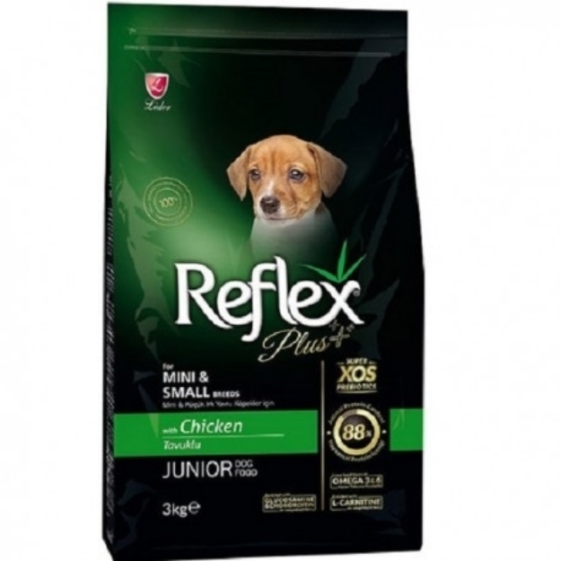تصویر  غذا خشک Reflex plus مخصوص puppy سگ های نژاد کوچک - 3کیلوگرم
