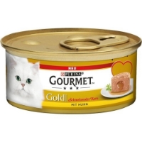 تصویر  کنسرو Gourmet مدل پته مغزدار مخصوص گربه تهیه شده از گوشت مرغ - 85 گرم