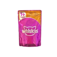 تصویر  پوچ Whiskas مخصوص گربه تهیه شده از گوشت بوقلمون در ژله - 100گرم