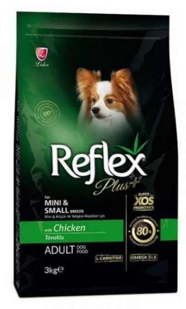 تصویر  غدا خشک Reflex plus مخصوص سگ های نژاد کوچک بالغ تهیه شده از مرغ - 3 کیلوگرم