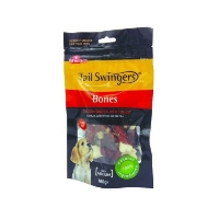 تصویر  تشویقی Tail Swingers مخصوص سگ تهیه شده از استخوان کلسیم با روکش گوشت اردک - 100 گرم