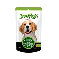 تصویر پوچ Jerhigh مخصوص سگ تهیه شده از مرغ و سبزیجات - 120گرم 