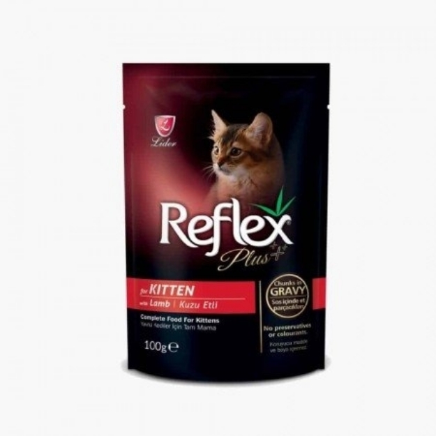 تصویر  پوچ Reflex Plus مخصوص بچه گربه - 100گرم