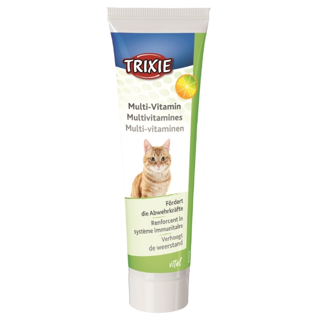 تصویر  خمیر مولتی ویتامین TRIXIE مخصوص گربه - 100‌ گرم