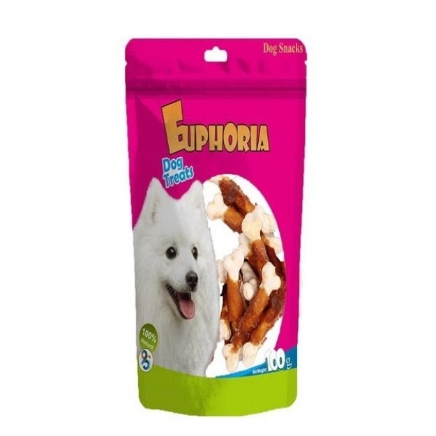 تصویر  تشویقی کلسیم مدل استخوان Euphoria مخصوص سگ - 100 گرم