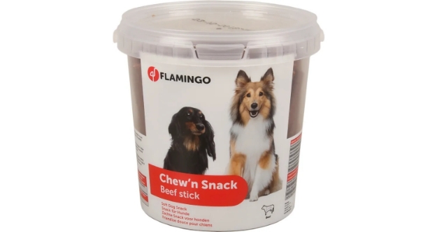 تصویر  تشویقی مدادی Flamingo مخصوص سگ مدل Beef Stick تهیه شده از گوشت گاو - 700 گرم