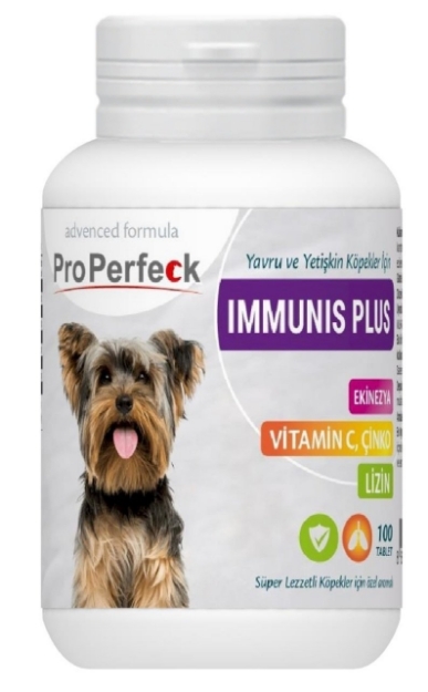 تصویر  قرص  Pro perfeck تقویت کننده سیستم ایمنی بدن مخصوص پاپی و سگ بالغ 100 عددی - 50 گرم