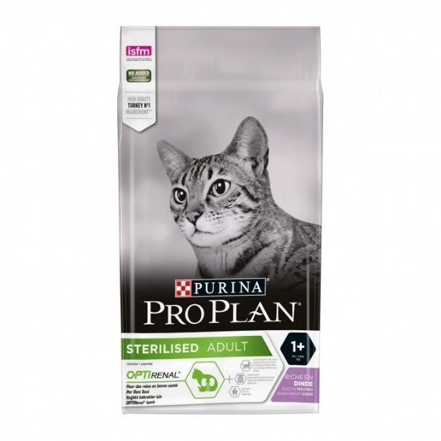 تصویر  غذای خشک ProPlan مدل Sterilised مخصوص گربه بالغ تهیه شده از بوقلمون  - 1.5 کیلوگرم