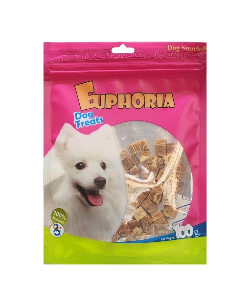 تصویر تشویقی EUPHORIA مخصوص سگ  مدل تکه ای تهیه شده از بره - 100 گرم 