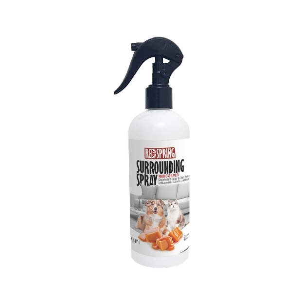 تصویر  اسپری REDSPRING مخصوص ضدعفونی کردن محیط از بین برنده بو و رد ادرار با رایحه کارامل -500 میلی لیتر 