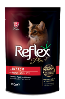 تصویر  پوچ Reflex Plus مخصوص گربه بالغ تهیه شده از گوشت بره - 100 گرم