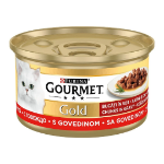 تصویر کنسرو Gourmet مخصوص گربه بالغ مدل چانکی تهیه شده از گوشت گاو - 85 گرم 