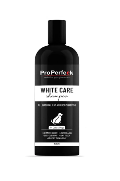 تصویر شامپو روزانه مخصوص سگ و گربه ProPerfeck مدل White Care تهیه شده از عصاره وانیل - 250 میلی لیتر 