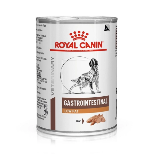 تصویر  کنسرو مخصوص سگ Royal Canin مدل Gastrointestinal Low Fat مناسب برای سگ هایی با مشکلات دستگاه گوارش - 410 گرم 