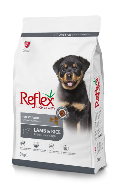 تصویر  غذای خشک Reflex مخصوص توله سگ مدل Puppy Lamb & Rice تهیه شده از گوشت بره و برنج - 3 کیلوگرم
