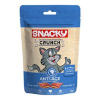 تشویقی مخصوص گربه Snacky مدل Anti Age تهیه شده از ماهی سالمون  - 60 گرم