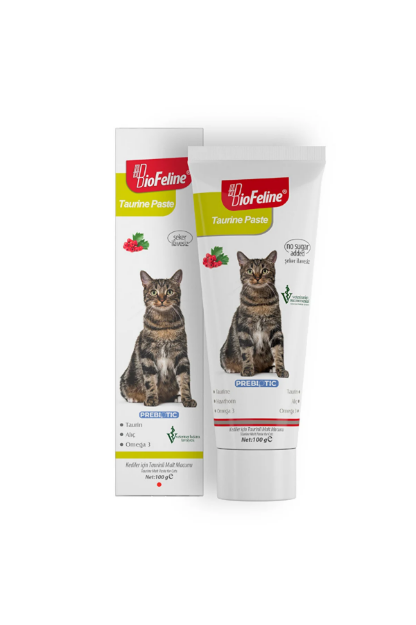 تصویر خمیر تورین BioFeline مخصوص گربه مدل Taurin Paste تقویت کننده سیستم بینایی، قلب، پوست و مو - 100 گرم