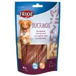تصویر  تشویقی سگ TRIXIE مدل Duckinos مخصوص سگ تهیه شده از سینه اردک - 100 گرم