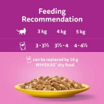 تصویر پوچ Whiskas مخصوص گربه ی بالغ تهیه شده از تکه های مرغ در ژله - 85 گرم  