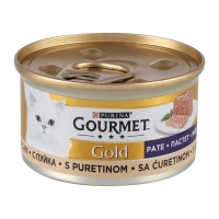 تصویر  کنسرو Gourmet Gold مخصوص گربه بالغ مدل پته تهیه شده از بوقلمون - 85 گرم
