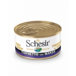 تصویر  کنسرو Schesir مخصوص گربه بالغ تهیه شده از ماهی تن و گوشت گاو در ژله -  85 گرم