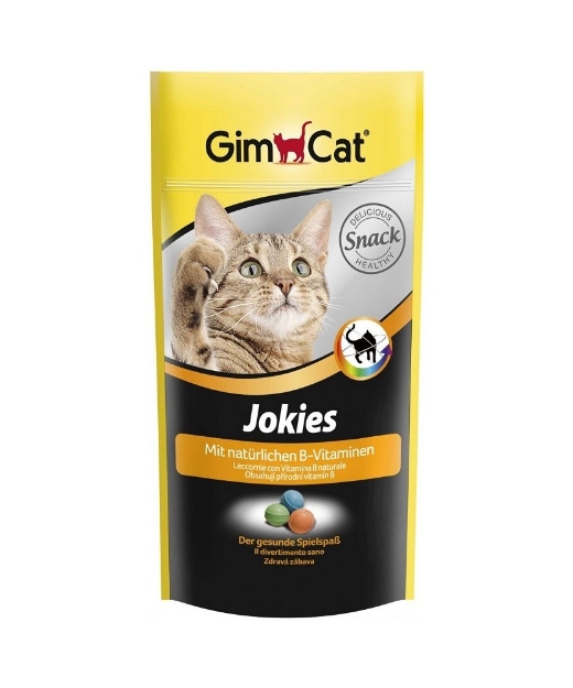 تصویر  اسنک تشویقی مخصوص گربه GimCat مدل Jokies - 40 گرم
