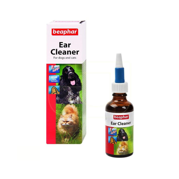 تصویر  قطره تمیز کننده گوش Beaphar مدل Ear Cleaner مخصوص سگ و گربه-گ - 50 میلی لیتر