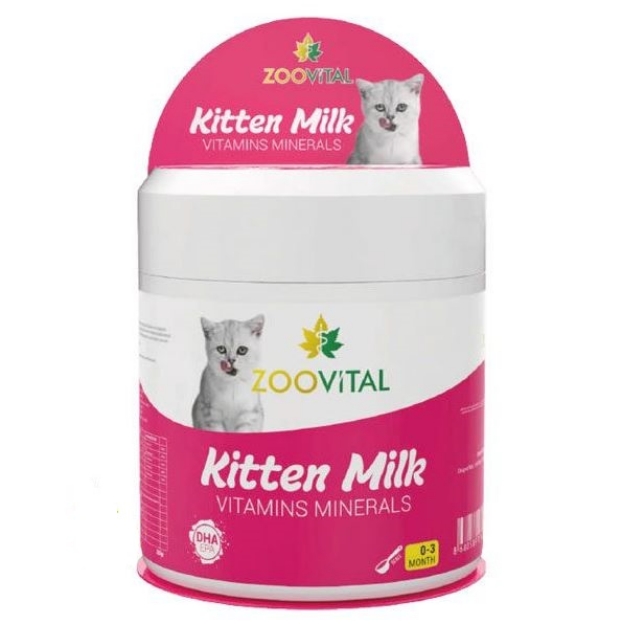 شير خشك ZooVital مخصوص بچه گربه مدل Kitten Milk حاوی ويتامين و املاح معدنی - 200 گرم