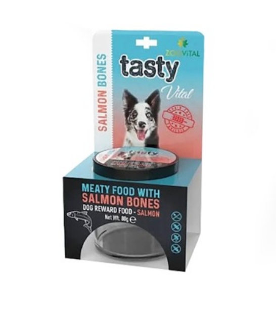 تصویر  تشویقی ZooVital مدل Tasty Vital تهیه شده از ماهی سالمون مخصوص سگ - 50 گرم