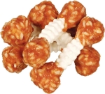 تصویر تشویقی  مخصوص سگ TRIXIE  مدل استخوان دو سر گره Chewing Dumbbels تهیه شده از سینه مرغ و برنج - 100 گرم