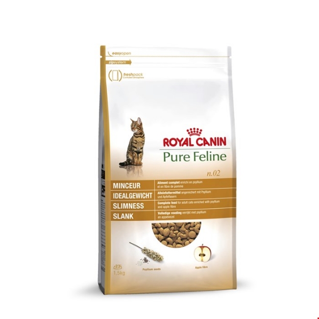 تصویر غذای خشک مخصوص گربه Royal Canin مدل Pure Feline n.02 مناسب برای لاغری - ۱.۵ کیلوگرم