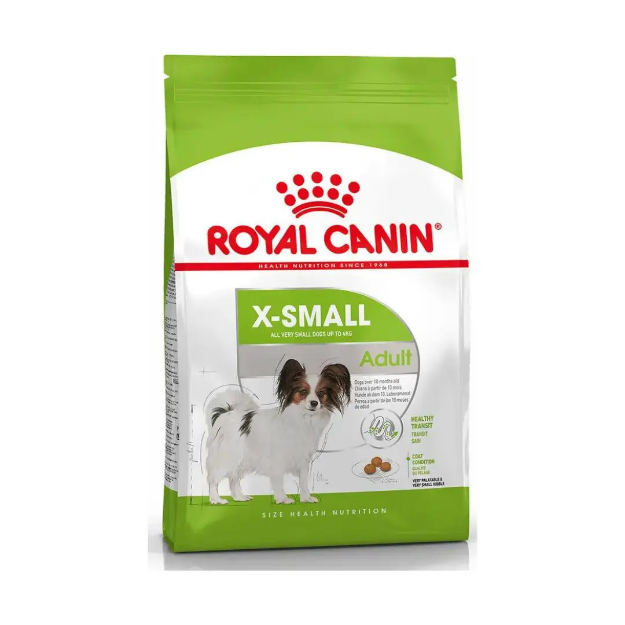 تصویر غذای خشک Royal Canin مدل X-Small Adult مخصوص سگ های بالغ نژاد کوچک - 3 کیلوگرم