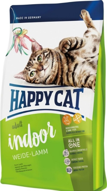تصویر غذای خشک گربه HappyCat مخصوص گربه خانگی بالغ  - 300 گرم