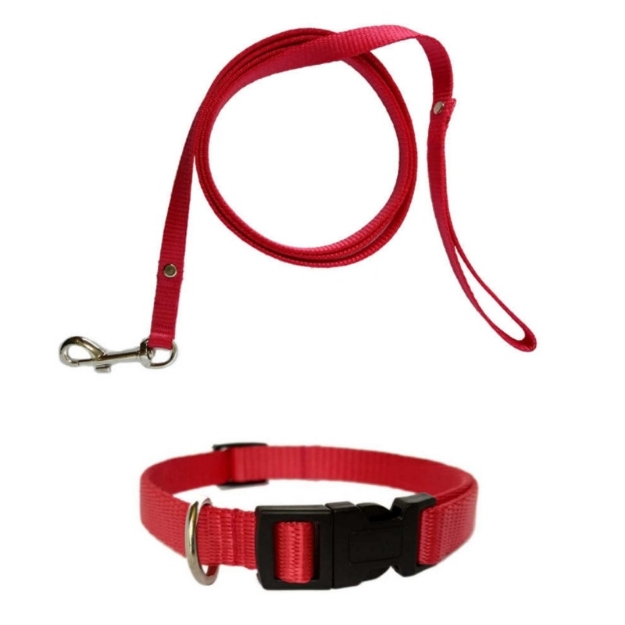 تصویر قلاده گردنی مخصوص سگ با رنگ قرمز Doggie مدل DABT اندازه  - 1.5*40 cm
