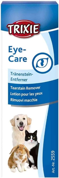 تصویر قطره پاک کننده اشک چشم مخصوص سگ، گربه و جوندگان Trixie - 50 میلی لیتر