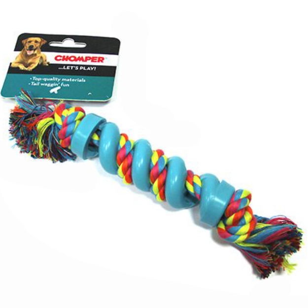تصویر اسباب بازی Chomper مخصوص سگ مدل پلیشی طناب دار 