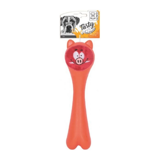 تصویر  اسباب بازی M-Pets طرح استخوان همراه مخزن تشويقی - رنگ نارنجی