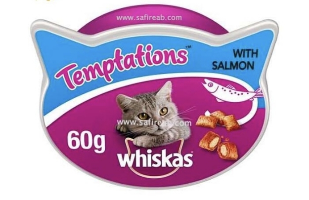 تصویر تشویقی مغزدار Temptations مخصوص گربه با طعم ماهی
