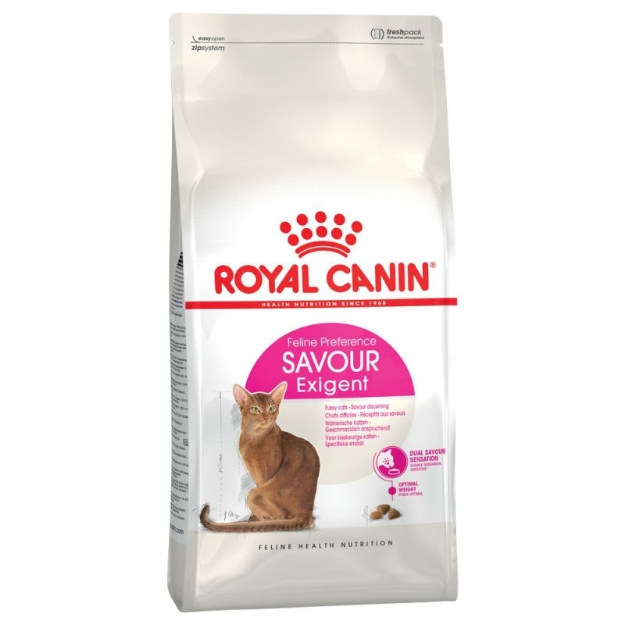 تصویر  غذای خشک Royal Canin مدل Savour Exigent مخصوص گربه های بالغ بد غذا - 4 كيلوگرم